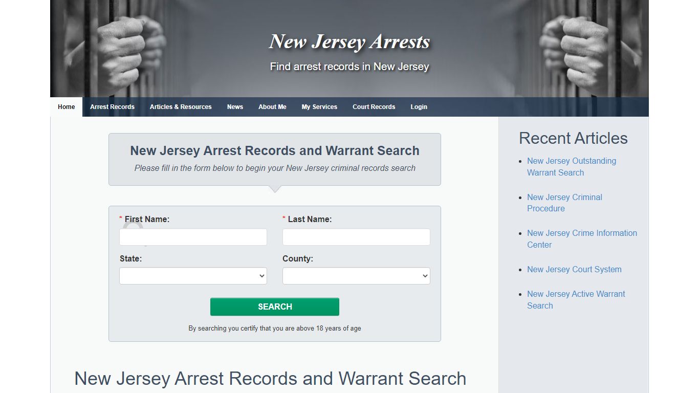 New Jersey Arrests